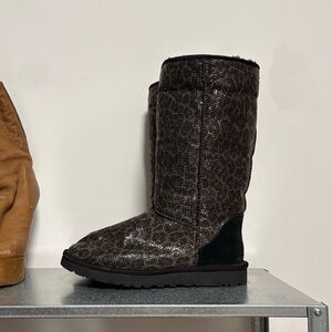 Ugg Tall Leopard Glitter Boots